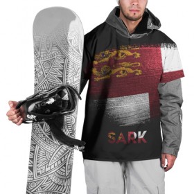 Накидка на куртку 3D с принтом SARK(САРК) в Кировске, 100% полиэстер |  | Тематика изображения на принте: sark | urban | город | мир | путешествие | сарк | символика | страны | флаг
