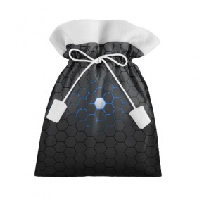 Подарочный 3D мешок с принтом Гексагон в Кировске, 100% полиэстер | Размер: 29*39 см | Тематика изображения на принте: hexagon | metal | pattern | steel | гексагон | метал | паттерн | сталь | текстуры | шестиугольник