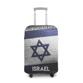 Чехол для чемодана 3D с принтом Israel(Израиль) в Кировске, 86% полиэфир, 14% спандекс | двустороннее нанесение принта, прорези для ручек и колес | israel | urban | город | израиль | мир | путешествие | символика | страны | флаг
