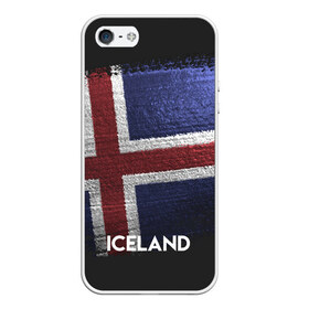 Чехол для iPhone 5/5S матовый с принтом Iceland(Исландия) в Кировске, Силикон | Область печати: задняя сторона чехла, без боковых панелей | iceland | urban | город | мир | путешествие | символика | страны | флаг
