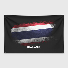 Флаг-баннер с принтом Тайланд(Thailand) в Кировске, 100% полиэстер | размер 67 х 109 см, плотность ткани — 95 г/м2; по краям флага есть четыре люверса для крепления | thailand | urban | город | мир | путешествие | символика | страны | таиланд | флаг