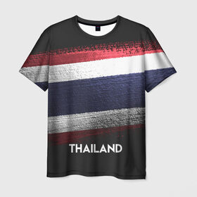 Мужская футболка 3D с принтом Тайланд(Thailand) в Кировске, 100% полиэфир | прямой крой, круглый вырез горловины, длина до линии бедер | thailand | urban | город | мир | путешествие | символика | страны | таиланд | флаг