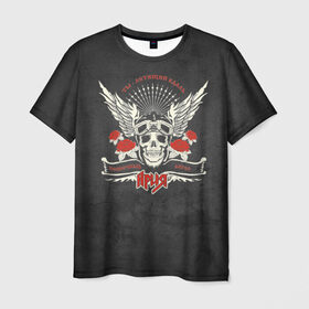 Мужская футболка 3D с принтом Беспечный ангел в Кировске, 100% полиэфир | прямой крой, круглый вырез горловины, длина до линии бедер | ария | кипелов | русский рок