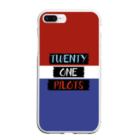 Чехол для iPhone 7Plus/8 Plus матовый с принтом Twenty one pilots в Кировске, Силикон | Область печати: задняя сторона чехла, без боковых панелей | 21 pilots | josh dun | music | rock | twenty one pilots | tyler joseph | джош дан | музыка | рок | тайлер джозеф