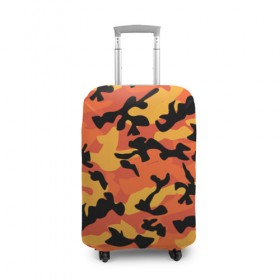 Чехол для чемодана 3D с принтом Fashion camouflage в Кировске, 86% полиэфир, 14% спандекс | двустороннее нанесение принта, прорези для ручек и колес | 