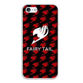Чехол для iPhone 5/5S матовый с принтом Fairy Tail в Кировске, Силикон | Область печати: задняя сторона чехла, без боковых панелей | anime | fairy tail | аниме | сёнэн | хвост феи