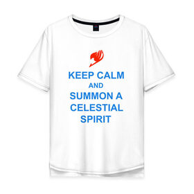 Мужская футболка хлопок Oversize с принтом Summon a Celestial Spirit в Кировске, 100% хлопок | свободный крой, круглый ворот, “спинка” длиннее передней части | Тематика изображения на принте: 