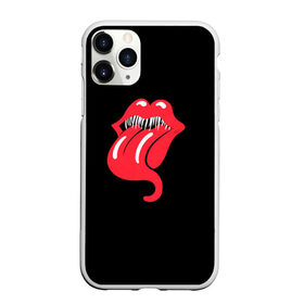 Чехол для iPhone 11 Pro матовый с принтом Monsters Kiss в Кировске, Силикон |  | Тематика изображения на принте: halloween | jagger | lips | mick | monster | rock | rolling | stones | tongue | tooth | вольные | губы | джаггер | зубы | камни | катящиеся | мик | монстер | рок | странники | хеллоуин | хэллоуин | язык