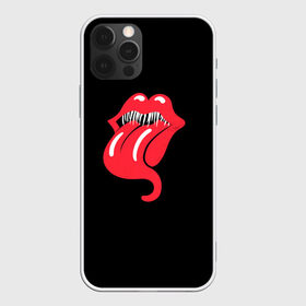 Чехол для iPhone 12 Pro Max с принтом Monsters Kiss в Кировске, Силикон |  | Тематика изображения на принте: halloween | jagger | lips | mick | monster | rock | rolling | stones | tongue | tooth | вольные | губы | джаггер | зубы | камни | катящиеся | мик | монстер | рок | странники | хеллоуин | хэллоуин | язык