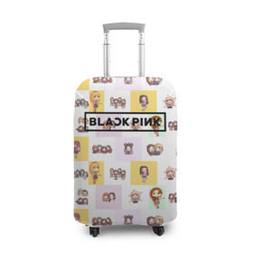 Чехол для чемодана 3D с принтом BlackPink в Кировске, 86% полиэфир, 14% спандекс | двустороннее нанесение принта, прорези для ручек и колес | blackpink | k pop | music | блэк пинк | дженни | джису | лис | музыка | розэ