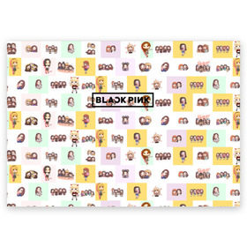 Поздравительная открытка с принтом BlackPink в Кировске, 100% бумага | плотность бумаги 280 г/м2, матовая, на обратной стороне линовка и место для марки
 | blackpink | k pop | music | блэк пинк | дженни | джису | лис | музыка | розэ