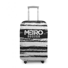 Чехол для чемодана 3D с принтом METRO: Exodus в Кировске, 86% полиэфир, 14% спандекс | двустороннее нанесение принта, прорези для ручек и колес | 