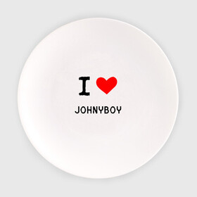 Тарелка с принтом  Johnyboy 8 в Кировске, фарфор | диаметр - 210 мм
диаметр для нанесения принта - 120 мм | johnyboy | денис василенко | джонибой