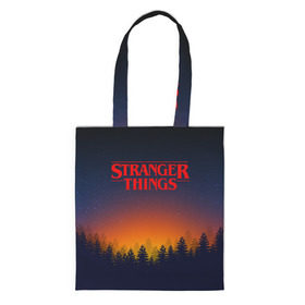 Сумка 3D повседневная с принтом STRANGER THINGS в Кировске, 100% полиэстер | Плотность: 200 г/м2; Размер: 34×35 см; Высота лямок: 30 см | 011 | eleven | friends don t lie | netflix | stranger things | демогоргон | нетфликс | одиннадцатая | очень странные дела | сериалы