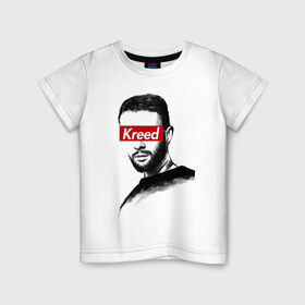 Детская футболка хлопок с принтом Kreed в Кировске, 100% хлопок | круглый вырез горловины, полуприлегающий силуэт, длина до линии бедер | black star | блек стар | егор | крид | невеста | олимп