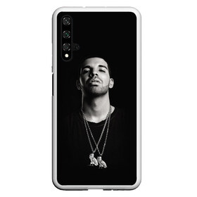 Чехол для Honor 20 с принтом Drake в Кировске, Силикон | Область печати: задняя сторона чехла, без боковых панелей | Тематика изображения на принте: 6ix | bling | canada | drake | god | hotline | life | more | rap | rapper | scorpion | toronto | views | дрейк | дризи | дрэйк | реп | репер | рэп | рэпер