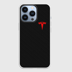 Чехол для iPhone 13 Pro с принтом TESLA в Кировске,  |  | brand | car | carbon | elon mask | tesla | авто | бренд | илон | илон маск | карбон | маск | машина | текстура | тесла | электрокар