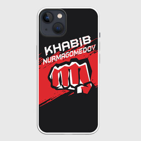 Чехол для iPhone 13 с принтом KHABIB NURMAGOMEDOV. в Кировске,  |  | abstract | geometry | khabib | khabib nurmagomedov | mma | sport | texture | абстракция | вектор | геометрия | кулак | мма | смешанные боевые искусства | спорт | текстура | хабиб | хабиб нурмагомедов