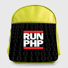 Детский рюкзак с принтом Run PHP в Кировске, 100% полиэстер | Размеры изделия - высота 34 см, ширина 28 см, глубина 10 см
Размер поля для печати - высота 19.5 см, ширина 24 см | Тематика изображения на принте: admin | administrator | calm | code | coder | coding | dmc | engineer | job | keep | php | programmer | run | администратор | айти | инженер | код | кодинг | программа | программист | профессия | сисадмин