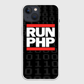 Чехол для iPhone 13 с принтом Run PHP в Кировске,  |  | Тематика изображения на принте: admin | administrator | calm | code | coder | coding | dmc | engineer | job | keep | php | programmer | run | администратор | айти | инженер | код | кодинг | программа | программист | профессия | сисадмин