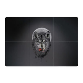 Магнитный плакат 3Х2 с принтом Волк Облизывается в Кировске, Полимерный материал с магнитным слоем | 6 деталей размером 9*9 см | forest | grey | moon | werewolf | werewolfs | white | wolf | wolfs | белый | волк | волки | волчата | волченок | волчица | волчицы | лес | луна | оборотень | оборотни | серый | язык