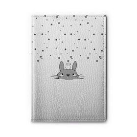 Обложка для автодокументов с принтом Totoro The Rain в Кировске, натуральная кожа |  размер 19,9*13 см; внутри 4 больших “конверта” для документов и один маленький отдел — туда идеально встанут права | аниме | дождь | тоторо