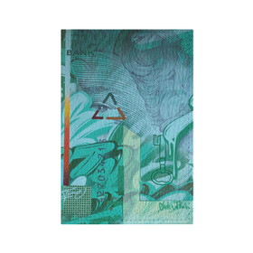 Обложка для паспорта матовая кожа с принтом Euro в Кировске, натуральная матовая кожа | размер 19,3 х 13,7 см; прозрачные пластиковые крепления | graffity | street art | граффити | стрит арт