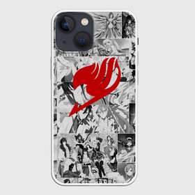 Чехол для iPhone 13 mini с принтом Все герои Фейри Тейл в Кировске,  |  | anime | fairy tail | аниме | сёнэн | хвост феи