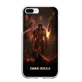 Чехол для iPhone 7Plus/8 Plus матовый с принтом Dark Souls в Кировске, Силикон | Область печати: задняя сторона чехла, без боковых панелей | 3 | dark | darksouls | praise | soul | souls | the sun | дарк | души | мертвец | рыцарь | соул | соулс | тёмные