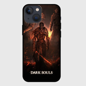 Чехол для iPhone 13 mini с принтом Dark Souls в Кировске,  |  | 3 | dark | darksouls | praise | soul | souls | the sun | дарк | души | мертвец | рыцарь | соул | соулс | тёмные