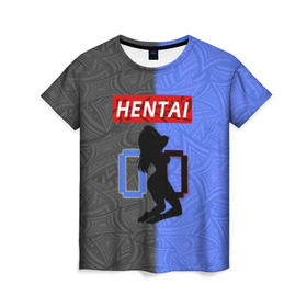 Женская футболка 3D с принтом HENTAI 00 в Кировске, 100% полиэфир ( синтетическое хлопкоподобное полотно) | прямой крой, круглый вырез горловины, длина до линии бедер | ahegao | kawai | kowai | oppai | otaku | senpai | sugoi | waifu | yandere | ахегао | ковай | отаку | сенпай | яндере