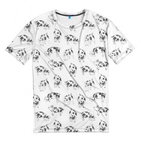 Мужская футболка 3D с принтом Поросята в Кировске, 100% полиэфир | прямой крой, круглый вырез горловины, длина до линии бедер | 2019 | год | праздник | свинья
