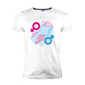 Мужская футболка премиум с принтом Равенство полов в Кировске, 92% хлопок, 8% лайкра | приталенный силуэт, круглый вырез ворота, длина до линии бедра, короткий рукав | 