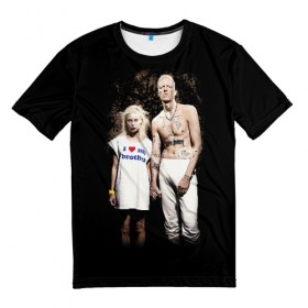 Мужская футболка 3D с принтом Die Antwoord в Кировске, 100% полиэфир | прямой крой, круглый вырез горловины, длина до линии бедер | die antwoord | ninja | yo landi | йо ланди фиссер | музыка | рэп рейв