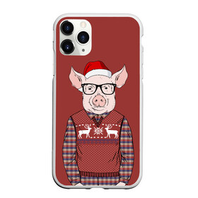 Чехол для iPhone 11 Pro Max матовый с принтом New Year Pig в Кировске, Силикон |  | 2019 | merry christmas | new year | год свиньи | зима | новый год | поросенок | праздник | рождество | свинка | свинья