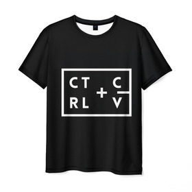 Мужская футболка 3D с принтом Ctrl-c,Ctrl-v Программирование в Кировске, 100% полиэфир | прямой крой, круглый вырез горловины, длина до линии бедер | c | c++ и objective c | cntr v | cntrl | code | habr | java | javascript | php | programming | python | ruby | stackoverflow | this | дизайнеры | как | кодим | можем
