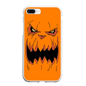 Чехол для iPhone 7Plus/8 Plus матовый с принтом Halloween в Кировске, Силикон | Область печати: задняя сторона чехла, без боковых панелей | halloween | orange | pumpkin | scary | оранжевая | страшная | тыква | ужас | хэллоуин