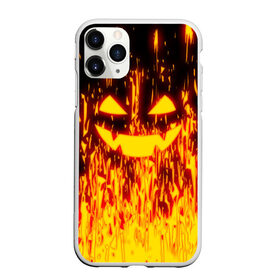 Чехол для iPhone 11 Pro Max матовый с принтом FIRE PUMPKIN в Кировске, Силикон |  | fire | halloween | искры | огонь | праздник | тыква | хэллоуин