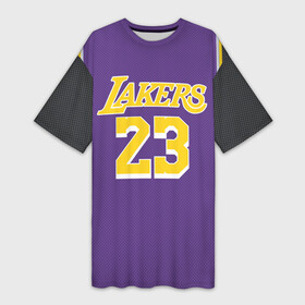 Платье-футболка 3D с принтом James LA Lakers 2019 в Кировске,  |  | angeles | james | lakers | lebron | los | nba | usa | анджелес | джеймс | леброн | лейкерс | лос | нба | сша