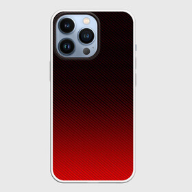 Чехол для iPhone 13 Pro с принтом RED CARBON в Кировске,  |  | Тематика изображения на принте: 3d | carbon | geometry | metal | texture | геометрия | градиент | карбон | металл | паттерн | текстура