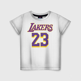 Детская футболка 3D с принтом James 18-19 third LA Lakers в Кировске, 100% гипоаллергенный полиэфир | прямой крой, круглый вырез горловины, длина до линии бедер, чуть спущенное плечо, ткань немного тянется | angeles | james | lakers | lebron | los | nba | usa | анджелес | джеймс | леброн | лейкерс | лос | нба | сша