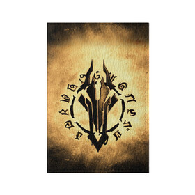 Обложка для паспорта матовая кожа с принтом Darksiders LOGO в Кировске, натуральная матовая кожа | размер 19,3 х 13,7 см; прозрачные пластиковые крепления | playstation | иероглифы | логотип | эмблема. знак | ярость