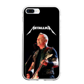 Чехол для iPhone 7Plus/8 Plus матовый с принтом Metallica в Кировске, Силикон | Область печати: задняя сторона чехла, без боковых панелей | hard | heavy | hetfield | metal | metallica | music | rock | метал | металл | металлика | метла | музыка | рок | хард | хэви | хэтфилд