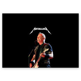 Поздравительная открытка с принтом Metallica в Кировске, 100% бумага | плотность бумаги 280 г/м2, матовая, на обратной стороне линовка и место для марки
 | hard | heavy | hetfield | metal | metallica | music | rock | метал | металл | металлика | метла | музыка | рок | хард | хэви | хэтфилд