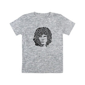 Детская футболка хлопок с принтом Jim Morrison в Кировске, 100% хлопок | круглый вырез горловины, полуприлегающий силуэт, длина до линии бедер | jim morrison | the cristal ship | the doors | джим моррисон | доорз