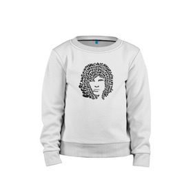 Детский свитшот хлопок с принтом Jim Morrison в Кировске, 100% хлопок | круглый вырез горловины, эластичные манжеты, пояс и воротник | jim morrison | the cristal ship | the doors | джим моррисон | доорз