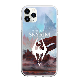 Чехол для iPhone 11 Pro матовый с принтом The Elder Scrolls SKYRIM в Кировске, Силикон |  | art game | art skyrim | forest | game | skyrim | the elder scrolls v skyrim | горы | довакин | древние свитки | игра | лес | небо | скайрим