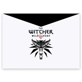 Поздравительная открытка с принтом The Witcher 3: Wild Hunt в Кировске, 100% бумага | плотность бумаги 280 г/м2, матовая, на обратной стороне линовка и место для марки
 | wild hunt | witcher | арбалет | ведьмак 3 | геральт | дикая | магия | охота | сказка | сфера | фэнтези | цири