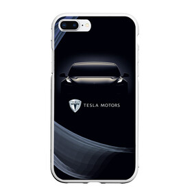 Чехол для iPhone 7Plus/8 Plus матовый с принтом Tesla Model 3 в Кировске, Силикон | Область печати: задняя сторона чехла, без боковых панелей | auto | car | cars | coil | electro | elon | future | logo | moto | motors | musk | pixel | tesla | авто | автомобили | автомобиль | будущее | илон | лого | логотип | маск | мото | моторс | символ | тесла | электричество | электро