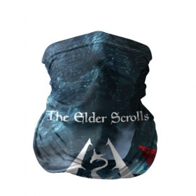 Бандана-труба 3D с принтом THE ELDER SCROLLS в Кировске, 100% полиэстер, ткань с особыми свойствами — Activecool | плотность 150‒180 г/м2; хорошо тянется, но сохраняет форму | art game | art skyrim | forest | game | skyrim | the elder scrolls v skyrim | горы | довакин | древние свитки | игра | лес | небо | скайрим